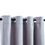 Blackout curtains with metal rings 2 pieces gray 140x225 cm by vidaXL, Curtains and curtains - Ref: Foro24-134465, Price: 36,...