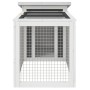 Solid gray pine wood hutch 100.5x54x55 cm by vidaXL, Cages and habitats for small animals - Ref: Foro24-172290, Price: 91,36 ...