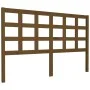 Bettkopfteil aus massivem Kiefernholz in Honigbraun, 156 x 4 x 100 cm von vidaXL, Kopf- und Fußteile - Ref: Foro24-817898, Pr...