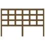 Cabecero de cama madera maciza de pino marrón miel 156x4x100 cm de vidaXL, Cabeceros y pies de cama - Ref: Foro24-817898, Pre...