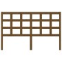 Honey brown solid pine wood bed headboard 156x4x100 cm by vidaXL, Headboards and footboards - Ref: Foro24-817898, Price: 48,4...