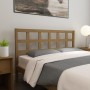 Honey brown solid pine wood bed headboard 156x4x100 cm by vidaXL, Headboards and footboards - Ref: Foro24-817898, Price: 48,4...