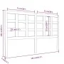 Bettkopfteil aus massivem Kiefernholz in Honigbraun, 156 x 4 x 100 cm von vidaXL, Kopf- und Fußteile - Ref: Foro24-817898, Pr...