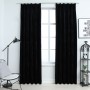 Blackout curtains with hooks 2 pcs black velvet 140x225 cm by vidaXL, Curtains and curtains - Ref: Foro24-134493, Price: 53,3...
