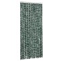 Cortina mosquitera chenilla verde y blanco 90x220 cm