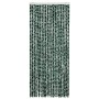 Cortina mosquitera chenilla verde y blanco 90x220 cm