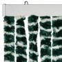Cortina mosquitera chenilla verde y blanco 90x220 cm