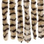 Cortina mosquitera beige y marrón chenilla 100x220 cm