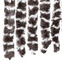 Cortina mosquitera chenilla marrón y blanco 90x220 cm