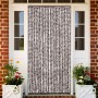 Cortina mosquitera chenilla marrón y blanco 100x220 cm