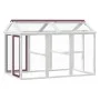 Mocha-colored solid pine wood playpen 141x94x104 cm by vidaXL, Cages and habitats for small animals - Ref: Foro24-172303, Pri...