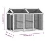 Mocha-colored solid pine wood playpen 141x94x104 cm by vidaXL, Cages and habitats for small animals - Ref: Foro24-172303, Pri...
