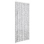 Cortina mosquitera de chenilla gris claro y oscuro 100x220 cm