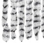 Cortina mosquitera de chenilla gris claro y oscuro 100x220 cm