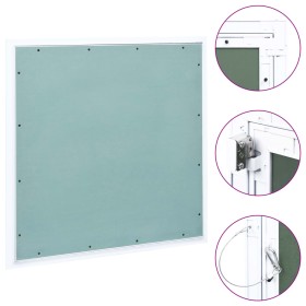 Panel de acceso marco de aluminio y placa de yeso 600x600 mm