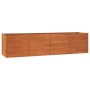 Arriate oxidado de acero corten 320x80x77 cm