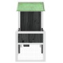 Conejera de madera maciza de pino gris 170x63x113 cm by vidaXL, Cages and habitats for small animals - Ref: Foro24-172293, Pr...