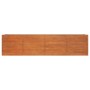 Arriate oxidado de acero corten 320x80x77 cm