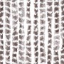 Cortina mosquitera de chenilla gris taupe y blanca 56x185 cm