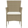 11-Piece Garden Dining Set Beige Synthetic Rattan by vidaXL, Garden sets - Ref: Foro24-3058564, Price: 854,54 €, Discount: %