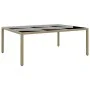 Juego de comedor de jardín de 11 piezas ratán sintético beige de vidaXL, Conjuntos de jardín - Ref: Foro24-3058564, Precio: 8...