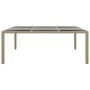 11-Piece Garden Dining Set Beige Synthetic Rattan by vidaXL, Garden sets - Ref: Foro24-3058564, Price: 854,54 €, Discount: %