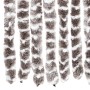 Cortina mosquitera chenilla gris taupe y blanco 90x220 cm