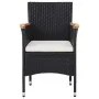 11-teiliges Garten-Esszimmerset aus synthetischem Rattan, schwarz von vidaXL, Gartensets - Ref: Foro24-3058578, Preis: 834,67...