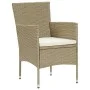 11-Piece Garden Dining Set Beige Synthetic Rattan by vidaXL, Garden sets - Ref: Foro24-3058574, Price: 826,51 €, Discount: %