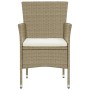 11-Piece Garden Dining Set Beige Synthetic Rattan by vidaXL, Garden sets - Ref: Foro24-3058574, Price: 811,62 €, Discount: %
