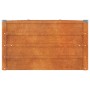 Arriate oxidado de acero corten 400x80x45 cm