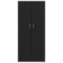 Schwarzes Sperrholzregal 82,5 x 30,5 x 185,5 cm von vidaXL, Bücherregale und Regale - Ref: Foro24-802733, Preis: 121,99 €, Ra...