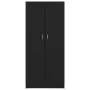 Schwarzes Sperrholzregal 82,5 x 30,5 x 185,5 cm von vidaXL, Bücherregale und Regale - Ref: Foro24-802733, Preis: 121,99 €, Ra...