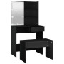 Black Plywood LED Vanity Set by vidaXL, Bedroom Dressers - Ref: Foro24-3114108, Price: 105,81 €, Discount: %