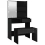 Black Plywood LED Vanity Set by vidaXL, Bedroom Dressers - Ref: Foro24-3114108, Price: 107,45 €, Discount: %