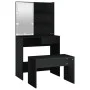 Black Plywood LED Vanity Set by vidaXL, Bedroom Dressers - Ref: Foro24-3114108, Price: 107,45 €, Discount: %
