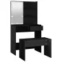 Black Plywood LED Vanity Set by vidaXL, Bedroom Dressers - Ref: Foro24-3114108, Price: 107,45 €, Discount: %