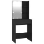 Black Plywood LED Vanity Set by vidaXL, Bedroom Dressers - Ref: Foro24-3114108, Price: 107,45 €, Discount: %