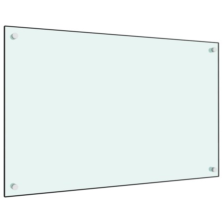 Küche Spritzschutz gehärtetes Glas weiß 80x50 cm von vidaXL, Küchengeräte und Utensilien - Ref: Foro24-249455, Preis: 79,73 €...