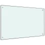 Splash protection for kitchen made of white tempered glass, 80x50 cm. by vidaXL, Kitchen tools and utensils - Ref: Foro24-249...