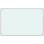 Splash protection for kitchen made of white tempered glass, 80x50 cm. by vidaXL, Kitchen tools and utensils - Ref: Foro24-249...