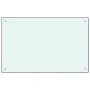 Splash protection for kitchen made of white tempered glass, 80x50 cm. by vidaXL, Kitchen tools and utensils - Ref: Foro24-249...