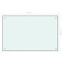 Splash protection for kitchen made of white tempered glass, 80x50 cm. by vidaXL, Kitchen tools and utensils - Ref: Foro24-249...