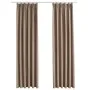 Blackout curtains with hooks 2 pieces taupe 140x175 cm by vidaXL, Curtains and curtains - Ref: Foro24-134479, Price: 35,90 €,...