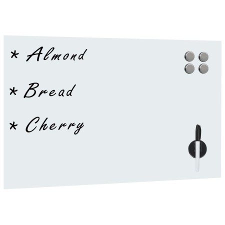 Pizarra magnética de pared vidrio 50x30 cm de vidaXL, Pizarras blancas - Ref: Foro24-285373, Precio: 23,81 €, Descuento: %