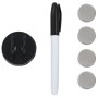 Pizarra magnética de pared vidrio 50x30 cm de vidaXL, Pizarras blancas - Ref: Foro24-285373, Precio: 23,81 €, Descuento: %
