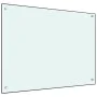 Protección salpicaduras cocina vidrio templado blanco 80x60 cm de vidaXL, Herramientas y utensilios de cocina - Ref: Foro24-2...