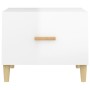Couchtisch aus weiß glänzendem Sperrholz, 50 x 50 x 40 cm von vidaXL, Couchtisch - Ref: Foro24-812720, Preis: 45,90 €, Rabatt: %