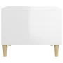 Couchtisch aus weiß glänzendem Sperrholz, 50 x 50 x 40 cm von vidaXL, Couchtisch - Ref: Foro24-812720, Preis: 45,41 €, Rabatt: %