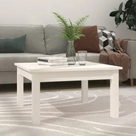 Solid white pine wood coffee table 55x55x30 cm by vidaXL, Coffee table - Ref: Foro24-814230, Price: 42,93 €, Discount: %